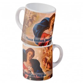 Caneca de Nossa Senhora Desatadora Dos Ns