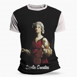 Camiseta Religiosa Catlica - Santa Ceclia