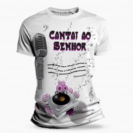 Camiseta Religiosa Catlica - Cantai ao Senhor