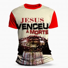 Camiseta Religiosa Catlica - Jesus Venceu