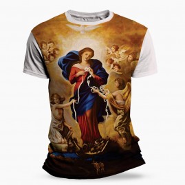 Camiseta Religiosa Catlica - Nossa Senhora Desatadora dos Ns