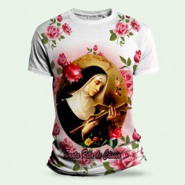 Camiseta Religiosa Catlica - Santa Rita