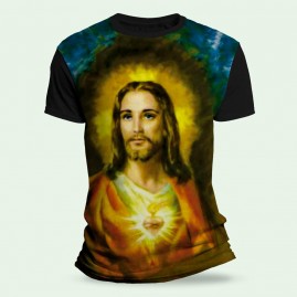 Camiseta Religiosa Catlica - Sagrado Corao de Jesus II