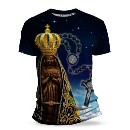 Camiseta Religiosa Catlica - Nossa Senhora Aparecida - 2025 - LANAMENTO!