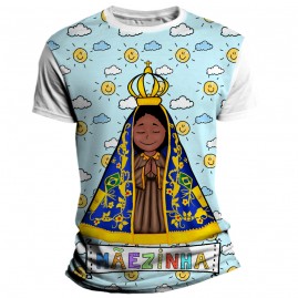 Camiseta Religiosa Catlica Infantil - Mezinha