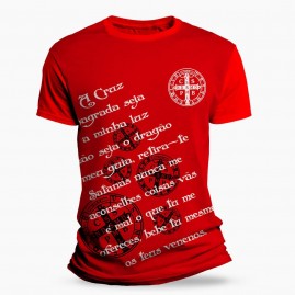 Camiseta Religiosa Catlica - So Bento - Medalhas