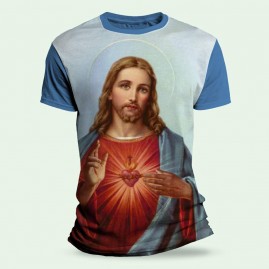 Camiseta Religiosa Catlica - Sagrado Corao de Jesus