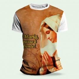 Camiseta Religiosa Catlica - Maria Passa a Frente