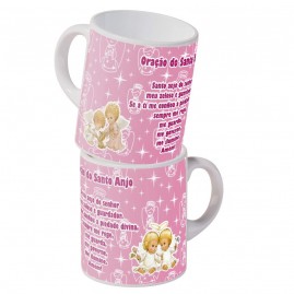 Caneca Anjo da Guarda - Rosa