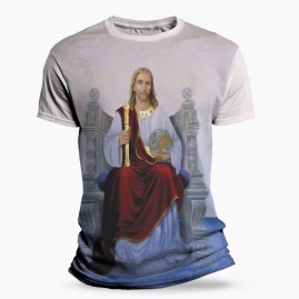 Camiseta Religiosa Catlica - Cristo Rei